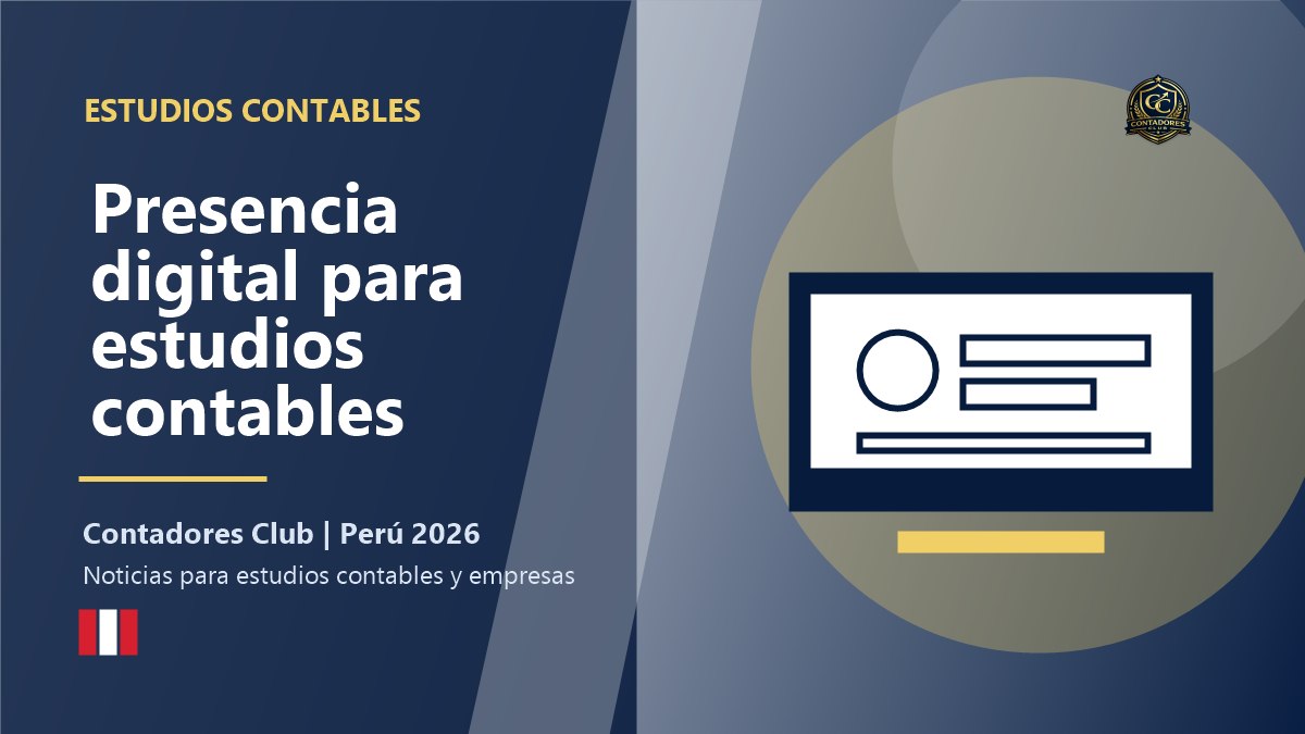Estudios contables digitales: página web, correo corporativo y servicios visibles